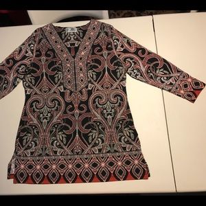 (#0-1) Women blouse top shirt JM Collection size S